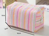 Small Seersucker Stripe Pouch
