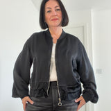 Silky Satin Feel Bomber Jacket up to size 14/16