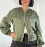 Silky Satin Feel Bomber Jacket up to size 14/16