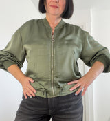 Silky Satin Feel Bomber Jacket up to size 14/16