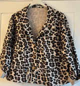Leopard Animal Print Utility Jacket size 10-18 various colours