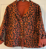 Leopard Animal Print Utility Jacket size 10-18 various colours