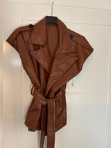 PU Wrap Waistcoat.