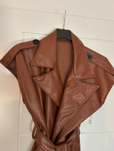 PU Wrap Waistcoat.