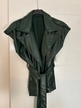 PU Wrap Waistcoat.