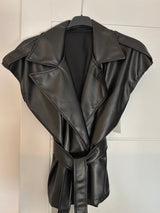 PU Wrap Waistcoat.