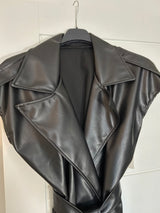 PU Wrap Waistcoat.