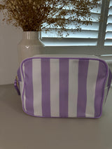 XL Stripe Nylon Pouch - Various Colours
