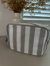 XL Stripe Nylon Pouch - Various Colours