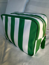 XL Stripe Nylon Pouch - Various Colours