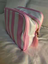 XL Stripe Nylon Pouch - Various Colours