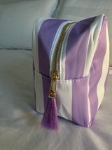 XL Stripe Nylon Pouch - Various Colours
